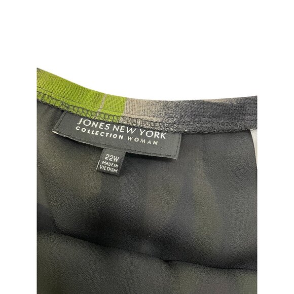 Jones New York 22W Pleated Midi Skirt Abstract Multicolor Print - Picture 6 of 9